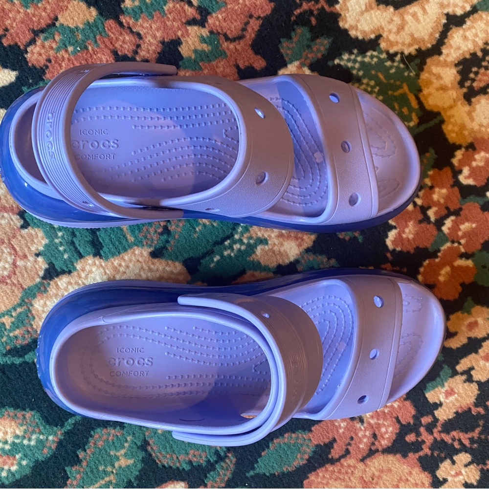 Crocs Classic Mega Crush Sandal Moon Jelly - Picture 3 of 5